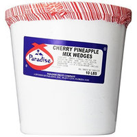 Paradise Cherry Pineapple Mix, Whole Cherry, Wedged, 10 Pound Tub