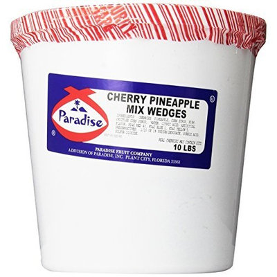 Paradise Cherry Pineapple Mix, Whole Cherry, Wedged, 10 Pound Tub