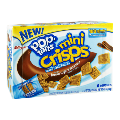 Kellogg's Pop-Tart Mini Crisps Frosted Brown Sugar Cinnamon Toaster Pastries