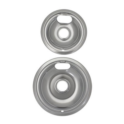 Range Kleen Universal Drip Bowls 2-pk. - Chrome