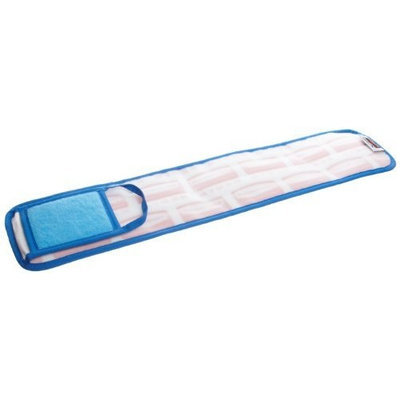 Rubbermaid Commercial Products Rubbermaid Commercial FGQ42500BL00 HYGEN Microfiber Mop Pad, Damp with Scrubber, Single-Sided, 24-inch, Blue