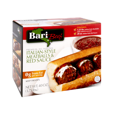 Bari Beef Italian-Style Meatballs & Red Sauce Kit