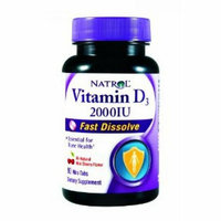 Natrol Vitamin D3 Wild Cherry 2000 IU 90 Mini Tablets
