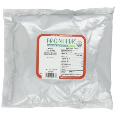 Frontier Flax Seed Whole Certified Organic, 16 Ounce Bags (Pack of 3)