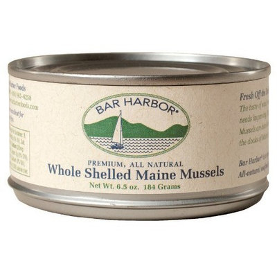 Bar Harbor Whole Shelled Mussels, 6.5 Ounce (Pack of 12)