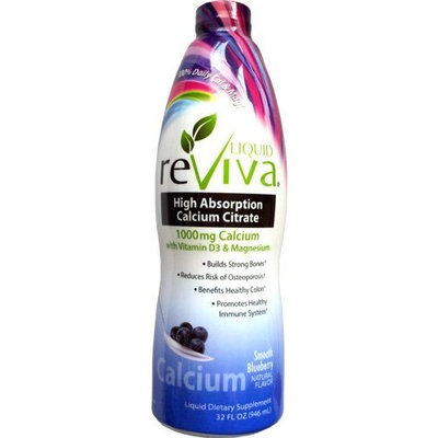 Healthy Brands, Inc. Reviva High Absorption Calcium Citrate Complete Nutrition Smooth Blueberry - 32oz.