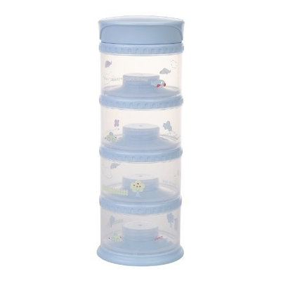 Innobaby Packin' smart Four Tier Travels Stack N Seal Food Storage System, Blue (Discontinued by Manufacturer)
