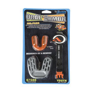 Franklin Sports Gel Mouthguard with Strapping System, Youth