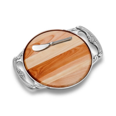 Wilton Armetale Serveware, Belle Mont Cheese Board with Spreader