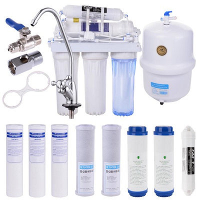 Yescomusa Oem 5 Stage 50 GPD Water Filter System Reverse Osmosis Filtration Drinking Home