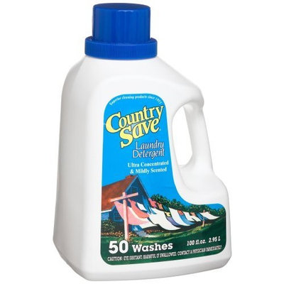 Country Save Liquid Laundry Detergent 100-Load 100 Ounce Bottles (Pack of 4)