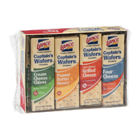 Lance Captain's Wafers Crackers Variety Pack - 8 CT