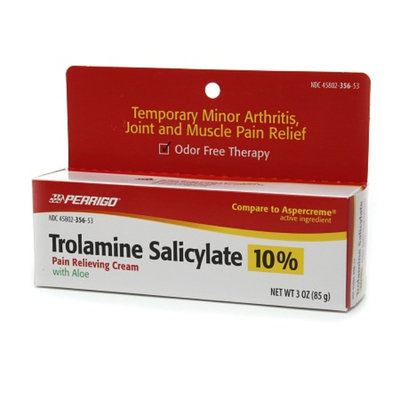 Perrigo Trolamine Salicylate 10% Pain Relieving Cream with Aloe
