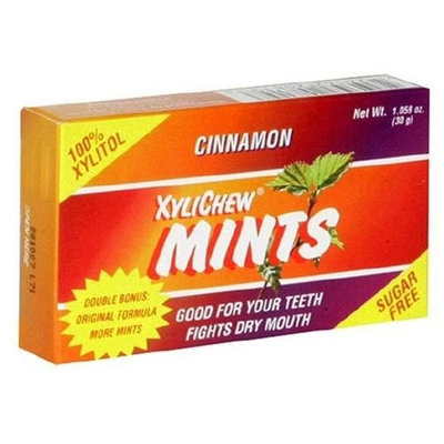 XyliChew Sugar Free Mints, Cinnamon, 50-Count Boxes (Pack of 12)