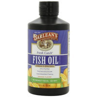 Barlean's Organic Oils, Fresh Catch Fish Oil, Orange Flavor, 8 oz, Pack of 2