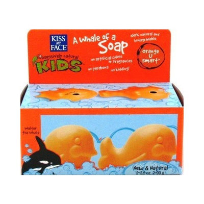 Kiss My Face Kids Whale Soap 2's 3.5 oz. Orange-U-Smart (Case of 6)