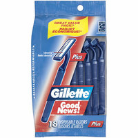 Gillette Good News! Disposable Plus Lubrastrip Razors