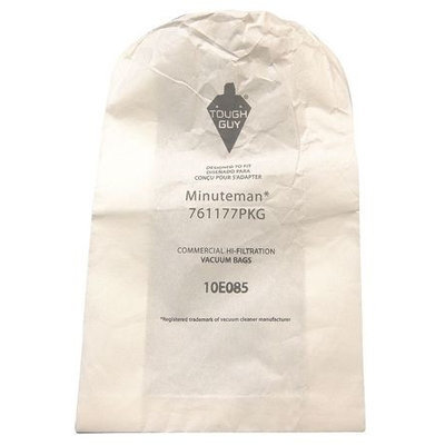 TOUGH GUY 10E085 Filter Bag,2-Ply, PK10