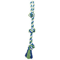 Hagen 72394 Dogit Striped Cotton 3-Knot Tug, Multi, 28-Inch
