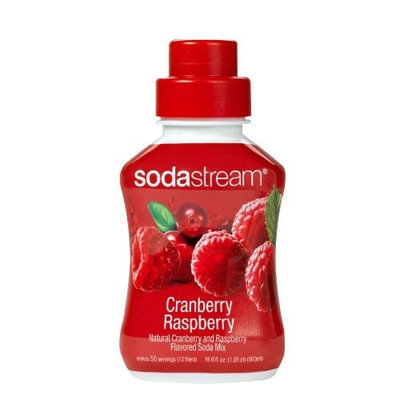 Brookstone SodaStream Sodamix Cranberry Raspberry flavor