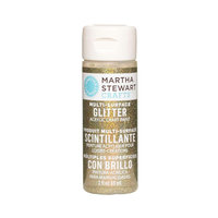 Martha Stewart Glitter Acrylic Craft Paint 2oz-Florentine Gold