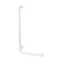 Franklin Brass Bathroom Aids 1-1/2 in. x 16 in. x 32 in. Left 90 Degree Angle Bar White 5682LHW