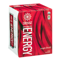 Steaz Energy Organic Drink Super Fruit - 4 CT