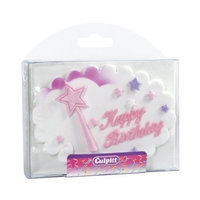 Decopac Happy Birthday Princess Wand Gumpaste Cake Decoration (1 pc)