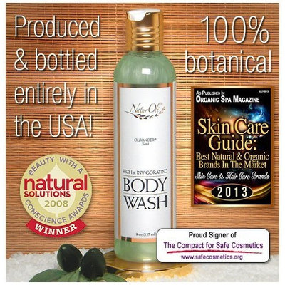 NaturOli Rich & Invigorating Body Wash - 8 oz. Award winning formulation! Luxurious for bath or shower. Wonderfully natural unisex scent. Calming & uplifting. - Sulfate & Gluten free! - Made in USA!