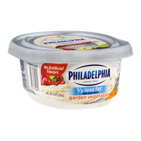 Philadelphia Cream Cheese 1/3 Less Fat Garden Vegetable