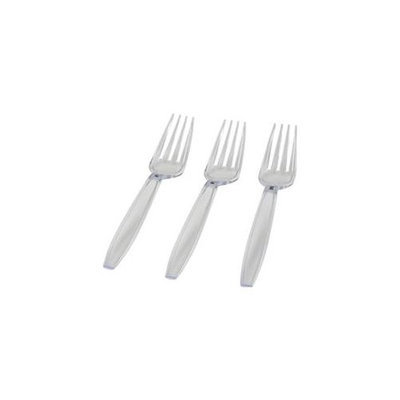 Fineline Settings 2503-BO Flairware Full Size Extra Heavy Cutlery Fork - Boxed- Bone