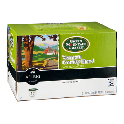 Green Mountain Coffee Keurig Vermont Country Blend Medium Roast K-Cups - 12 CT