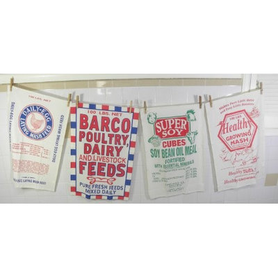 Creative Home Feed Sack Dish Towels By Moda Set of 4