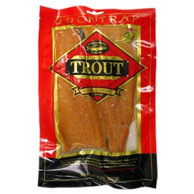 Ducktrap River of Main Smoked Rainbow Trout Fillets, 8 oz. (2 pack)