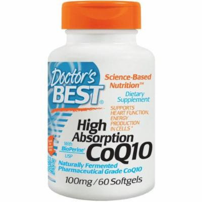 Doctor's Best High Absorption CoQ10 100mg, 60 CT