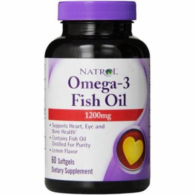 Natrol Omega-3 1 Fish Oil Softgels, 60 CT