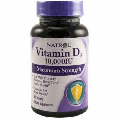 Natrol Vitamin D3 Maximum Strength Tablets, 60 CT