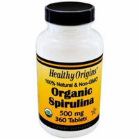 Healthy Origins Organic and Kosher Spirulina Tablets, 360 CT