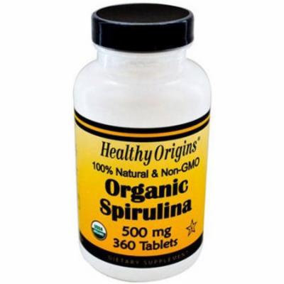 Healthy Origins Organic and Kosher Spirulina Tablets, 360 CT