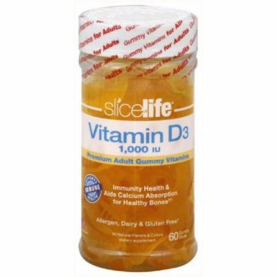 Slice of Life Vitamin D3 Gummy Slices, 60 CT