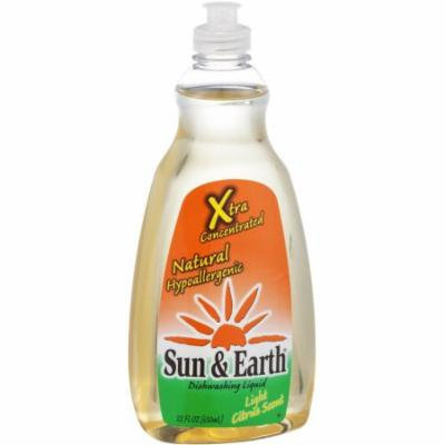 Sun & Earth Extra Concentrated Light Citrus Dish Soap, Liquid, 22 FL OZ (Pack of 6)