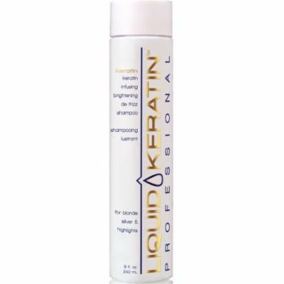 Liquid Keratin Infusing Brightening De-Frizz Shampoo for Blonde / Silver & Highlights, 8 fl. oz.