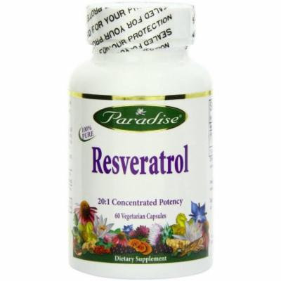 Paradise Herbs Resveratrol with Ginger 20:1, 60 CT