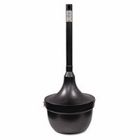 Ex-Cell Kaiser SRS-1 BLK Steel Smokers' Oasis Cigarette Receptacle, 4.5 Gallon Capacity, 16