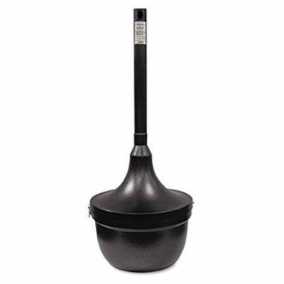 Ex-Cell Kaiser SRS-1 BLK Steel Smokers' Oasis Cigarette Receptacle, 4.5 Gallon Capacity, 16
