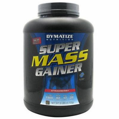 Dymatize Super Mass Gainer, Strawberry, 6 LB