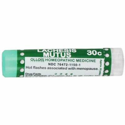 Ollois Homeopathic Medicines, Lachesis Mutus 30C Pellets, 80 CT (Pack of 2)