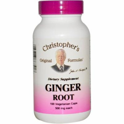 Christopher's Original Formulas Ginger Vegetarian Capsules, 100 CT