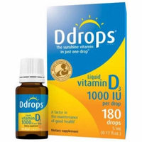 D Drops Vitamin D3 1000iu, 180 Liquid Drops, .17 OZ