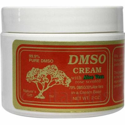DMSO Cream 70% DSMO, 30% Aloe Vera, Rose Scented, 2 OZ